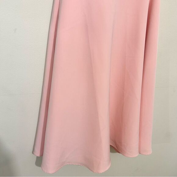 Gal Meets Glam Yvonne One Shoulder Rose Quartz Pink A-Line Dress NEW WITH TAGS - Picture 4 of 10